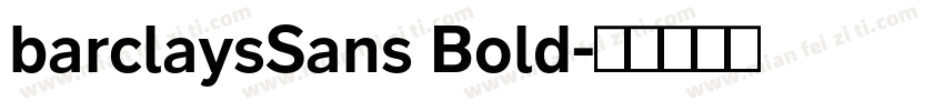 barclaysSans Bold字体转换